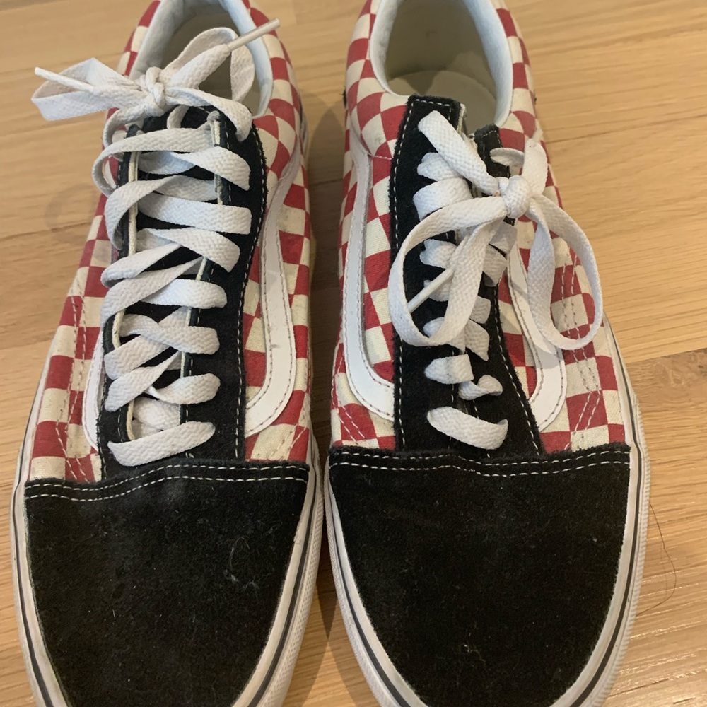 red checkered sk8 low vans